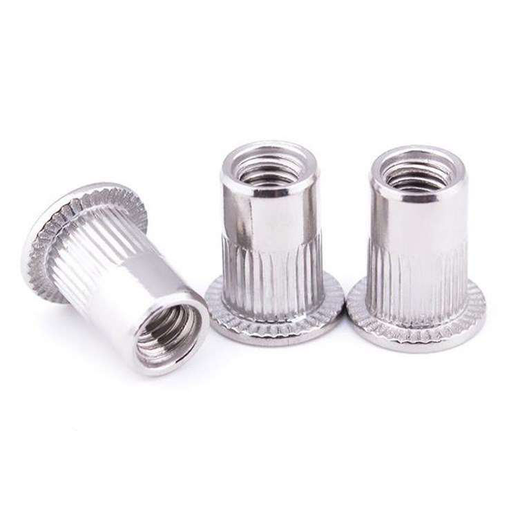 GB M4 Knurled Flat Head Aluminium Rivet Nut For Architecture Buy m8